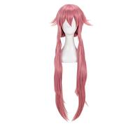 REYHS Anime Wig Gasai Yuno Cosplay Wig For Future Diary, Long Pink Wig, Costume Halloween Wig, für Costume Party, Anime Show, Cosplay Event, Concerts, Daily wig