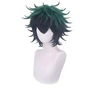 REYHS Anime Wig Izuku Midoriya Cosplay Wig For My Hero Akademie,Short Black Green Wig,Costume Halloween Wig,For Costume Party, Anime Show, Cosplay Event, Concerts, Dawig