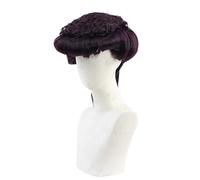 REYHS Anime Wig Josuke Higashikata Cosplay Wig for Jo's Bizarre Adventure, Purple Wig, Costume Halloween Wig, For Halloween, Costume Party, Anime Show, Cosplay Event, Concerts, Dawig