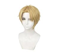 REYHS Anime Wig Loid Forger Cosplay Wig for Spy Family, Yellow Short Wig, Costume Halloween Wig, For Halloween, Costume Party, Anime Show, Cosplay Event, Concerts, Daily wig(Size:1, Farbe:A)
