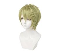 REYHS Anime Wig Loid Forger Cosplay Wig for Spy Family, Yellow Short Wig, Costume Halloween Wig, For Halloween, Costume Party, Anime Show, Cosplay Event, Concerts, Daily wig(Size:2, Farbe:B)
