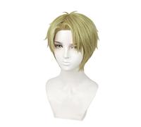 REYHS Anime Wig Loid Forger Cosplay Wig for Spy Family, Yellow Short Wig, Costume Halloween Wig, For Halloween, Costume Party, Anime Show, Cosplay Event, Concerts, Daily wig(Size:1, Farbe:B)