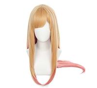 REYHS Anime Wig Marin Kitagawa Cosplay Wig For My Dress-Up Darling, Anime Long Wig, Costume Halloween Wig, für Costume Party, Anime Show, Cosplay Event, Concerts, Dawig(Color :Gold Pink)