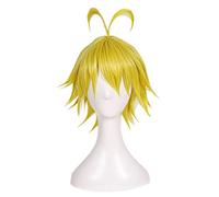 REYHS Anime Wig Meliodas Cosplay Wig For The Seven Deadly Sins,Short Blond Wig,Costume Halloween Wig,For Costume Party, Anime Show, Cosplay Event, Concerts, Daily Wig