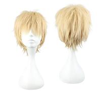 REYHS Anime Wig Noiz Cosplay Wig For Dramatical Murder DMMD, Short Yellow Wig, Costume Halloween Wig, für Costume Party, Anime Show, Cosplay Event, Concerts, Daily Wig