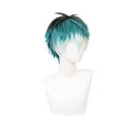 REYHS Anime Wig Nurude Sasara Cosplay Wig For Hypnosis Mic Division Rap Battle, Green Gradient Short Wig, Costume Halloween Wig, für Costume Party, Anime Show, Cosplay Event, Concerts, Daily Wig