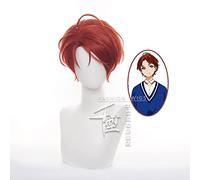 REYHS Anime WONDER EGG PRIORITY Momoe Sawaki Short Wig Cosplay Costume Heat Resistant Synthetic Hair Women Wigs + Wig Cap