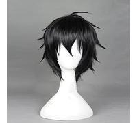 REYHS Seraph of the End Yuichiro Hyakuya Wig 30 cm 11,81 Zoll Short Straight Anime Cosplay Wigs + Wig Cap