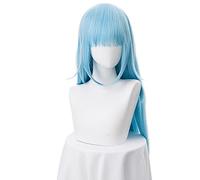 REYHS That Time I Got Reincarnated As A Slime Cosplay Wig Rimuru Tempest Wig 70 cm Straight Heat Resistant Synthetic Hair Blue Costumes