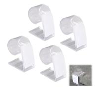 REYIN-CHHN 4Pieces Table Skirting Clips Plastic Tablecloth Clips with Hook and Loop Fits 0.8-1.2 Inch Thick Tables Ideal for Table Skirting Outdoor Indoor Events Meeting Party Decorations