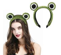 REYIN-CHHN Kermit the Frog | Frog Hair Head Band | Kawaii Headband | Cute Frog Headband - Ideal for Facial Beauty Routine | Adorable Frog Eye Design - Perfect Accessory for Cosplay Events
