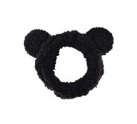 REYIN-CHHN Plush Headband, Cute Hair Accessories, Elastic Hair Turban, Bear Ears Headband, Wash Face Hairband, Cartoon Makeup Headwear(Black)