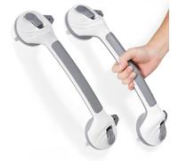 Reyiu Grab Bars for Bathtubs and Showers, Updated 2 Pack 16 Inch Strong Suction Shower Handles