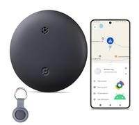 Reyke GPS Tracker for Android - Air Smart Tag Compatible with Google Find My (Only for Android), Key Finder for Keys, Luggage, Suitcase and Wallet, IP66 Waterproof, Black