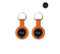 Reyke Smart Tag Silicone Protective Case with Precise Holes and High-Quality Environmentally Friendly Materials, Scratch-Resistant, Shockproof, Comfortable to Touch, Pack of 2, Orange