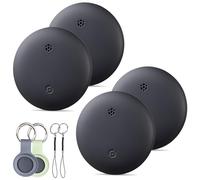 Reyke Smart Tag, Tracker Luggage Tracker, Works with Apple Find My (iOS Only), Item Locator for Key, Luggage, Backpack, Wallet, IPX6 Waterproof, 4 Pack