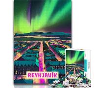 Reykjavik 1000 Piece Jigsaw Puzzle for Adults Teens,Learning Educational Toys Family Games Birthday Present,Gifts 50x75cm
