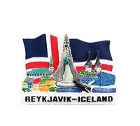 Reykjavik Iceland 3D Fridge Magnet Souvenir Gift,Handmade Home & Kitchen Decoration Reykjavik Refrigerator Magnet Collection