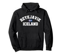 Reykjavik Iceland Flag, Reykjavik Iceland, Reykjavik Pullover Hoodie