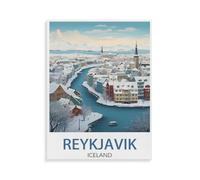 Reykjavik Iceland，Jigsaw Puzzles for Adults 1000 Piece, Classic Puzzle Teens Boys Girls Puzzles Sturdy Tight Fitting Pieces,Letters On Back for Ideal Challenging and Gift（38x52CM）-P17