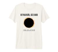 Reykjavík Iceland Solar Eclipse 08.12.2026 Premium T-Shirt