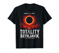 Reykjavik Iceland Totality Eclipse August 12 2026 T-Shirt