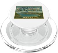 Reykjavík Iceland Vintage Trip Souvenir Poster Art Graphic PopSockets PopGrip for MagSafe