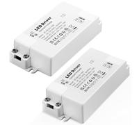 REYLAX 2pcs LED Driver 12V 15W 1.25A, 240V AC to 12V DC Transformer, Constant Voltage Driver Adapter, Low Voltage Transformers for DIY Light Strips, LED Bulbs and Ring Doorbell