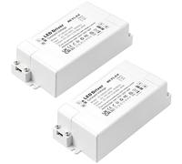 REYLAX 2pcs LED Driver 24V 60W 2.5A, 240V AC to 24V DC Transformer, Constant Voltage Driver Adapter, Low Voltage Transformers for DIY Light Strips, LED Bulbs and Downlight