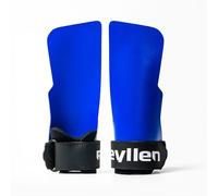 Reyllen Pit Viper Gymnastic Hand Grips - Ultra Thin No Chalk All Terrain Hand Grips For CrossFit & Functional Fitness. For Men & Women. Carry Bag and Wrist Bands Included (Blue 1.2mm, Wide)