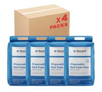 Reynard Disposable Bed Pads Plus | Carton of 4 Packs - 100 Pads (60cm x 90cm)