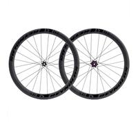 Reynolds Black Label 46 Expert Carbon Wheelset - 700c - Black Shimano Sram XDR 12mm Front - 142x12mm Rear Centerlock Pair 11-12 Speed Tubeless 700c