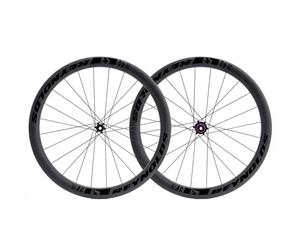 Reynolds Black Label 46 Expert Carbon Wheelset - 700c - Black Shimano Sram XDR 12mm Front - 142x12mm Rear Centerlock Pair 11-12 Speed Tubeless 700c