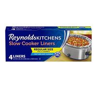 Reynolds Kitchens Slow Cooker Liners, Regular (Fits 3-8 Quarts), 4 Count