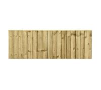 Reynolds Snowdon Timber Treated Feather Edge Close Board Fence Panel (W) 1828mm (H) 600mm