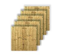 Reynolds Snowdon Timber Treated Feather Edge Fence Panel (W) 1828mm (H) 1800mm - Pack Of 5