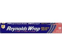 Reynolds Wrap Heavy Duty Aluminum Foil 50 Sq Ft Roll Aluminium | Thick Heavy Duty Foil, Ideal For BBQ Meats, Food Pans, and Grilling, 12 Inch Wide Roll, Grill Safe, 16.6 yds x 12 in