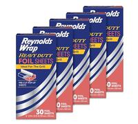 Reynolds Wrap Pre-Cut Pop-Up Heavy Duty Aluminum Foil Sheets, 14 x 10.25 Inches, 30 Sheets (Pack of 5), 150 Total