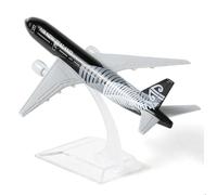 REYOK Airplane Model 16cm 777 Metal Alloy Diecast Neuseeland Miniature Airplane Aviation Collectible Decoration Toy Home Office Desk Display Aviation Souvenir Plane Model Toy Gift for Kids Adults