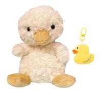 REYOK Stuffed Plush Toy Duck Cute Yellow Duck Plush Keychain Plush Little Yellow Duck Series Toys Keychain Yellow Duck Plush Set for Children Gift Bag Purse Backpack Decorations