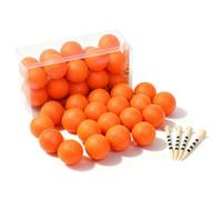 Reyshin 20Pcs Practice Foam Golf Balls, 42mm Training Balls, Limited Flight Design with Realistic Feel Durability,Perfect for Indoor or Outdoor Golf Training,Backyard Drills (Orange)