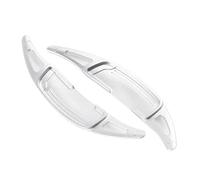 Reyukhn Shift Paddle Accessories Steering Wheel Shift Paddle Extension Cover for Clio 5th 2019-up for Captur 2nd 2020-up for Arkana 2021-up Steering Wheel Trim(Silver)