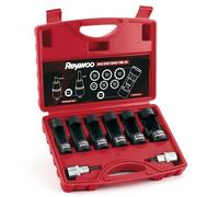 Reywoo Strut Nut Socket Set, 8PC Suspension Strut Spreader Tool 16mm 18mm 19mm 21mm 22mm 24mm with 12 Point 1/2" Drive, Shock Absorber Socket for Easy Remove Strut Nuts