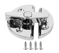 REYXVQS 316 Stainless Steel Turn Button Latch Lock, Boat Hatch Marine Hardware Accessories, Twisted Round Door Catch with Positive Stop, Durable Marine Grade Latch for Cabinet Door Bait We