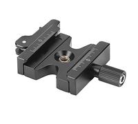 REYXVQS 50mm Quick Release Plate Clamp, Adjustable Aluminium Alloy QR Plate Clamp, Dual Lock Clip with 3/8'' to 1/4'' Adapter Screw, Compatible for Arca Standard Quick Release Plate, CNC I