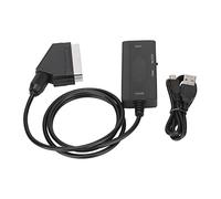 REYXVQS HD Multimedia Interface to SCART Converter, Full HD 1080P AV Adapter with NTSC PAL, Plug and Play HDMI to SCART Converter for HDTV Monitor Projector DVD