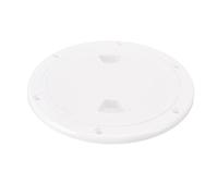 REYXVQS Marine Round Deck Cover, Boat Deck Plate with Anti - Slip Design, High Temperature Corrosion Resistant ABS Lid for Yachts, Campers and Trailers, Snap - On Removable Marine Deck Cov (6 Inch)