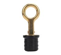 REYXVQS Snap Handle Drain Plug, Marine Brass and Rubber Twist Design Drain Stopper for Boat Yacht Livewell Bilge Transom, Watertight Sealing with Adjustable Lever (1.2inch)