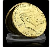 REZAJDUIE Commemorative Coin 35th President of Th US John F. Kennedy Challenge Coin Famous People Medal American Collectibles Gift