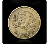 REZAJDUIE Commemorative Coin British Army SAS Sniper Bronze Who Dares Wins Special Air Service Military Challenge Collectibles Coin Gifts